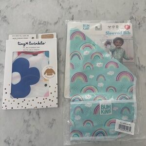 New!  Set of 2 Long Sleeve Children’s Bibs